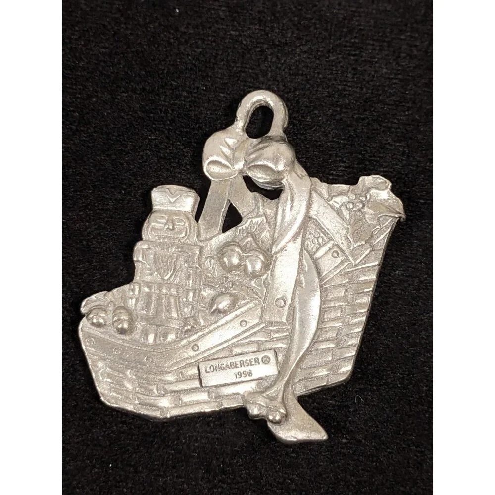 Vintage Longaberger Yuletide Traditions Christmas‎ Basket Nutracker Ornament